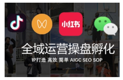 全域运营操盘(抖音+私域+小红书)，IP打造高效简单-第一资源库